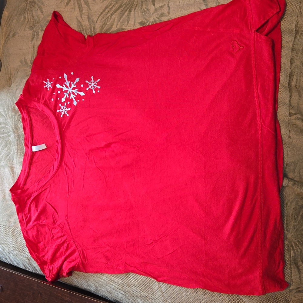 Simple Pleasures Snowflake T Shirt Size 1X